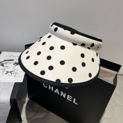 Miu Miu stylish polka dot hollow top headband sun hat - Image 5