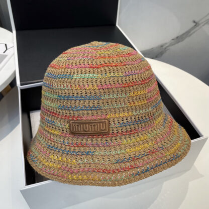 Miu Miu new striped knitted bucket hat - Image 6