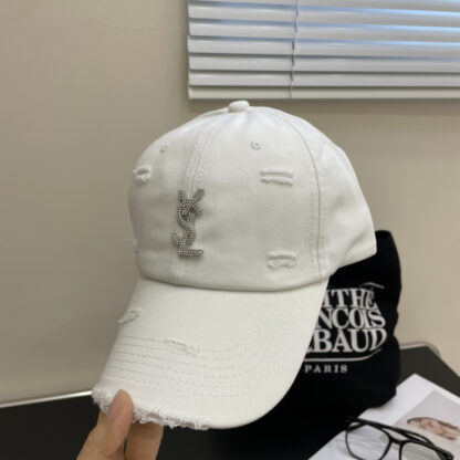 Yves Saint Laurent rhinestone baseball cap - Image 4