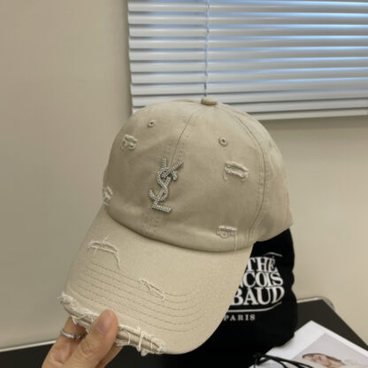 Yves Saint Laurent rhinestone baseball cap - Image 4