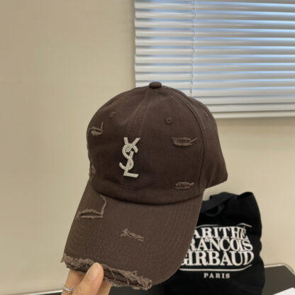 Yves Saint Laurent rhinestone baseball cap - Image 4
