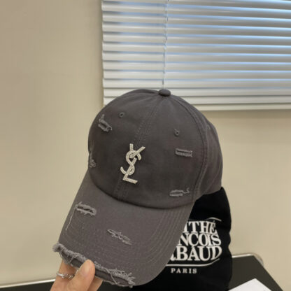 Yves Saint Laurent rhinestone baseball cap - Image 4