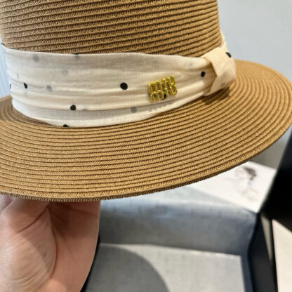 Miu Miu new flat top sun hat - Image 6