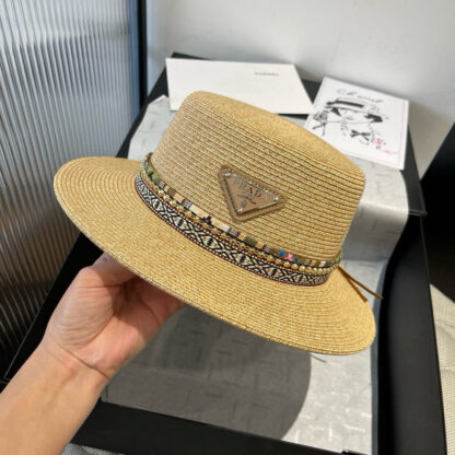 Prada's new ethnic style straw hat - Image 5