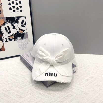 Miu Miu casual bow exquisite baseball cap - Image 6