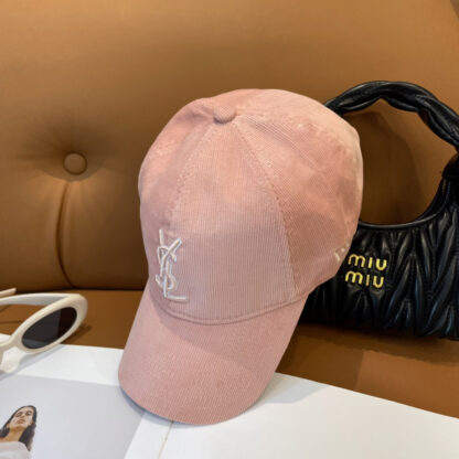 Yves Saint Laurent embroidered corduroy baseball cap - Image 5