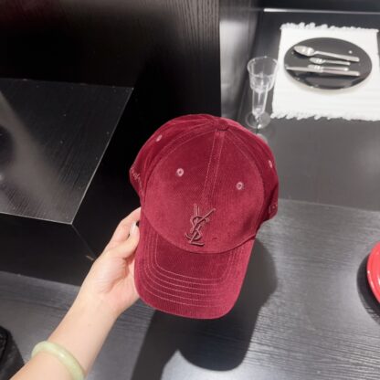 Yves Saint Laurent embroidered corduroy baseball cap - Image 5