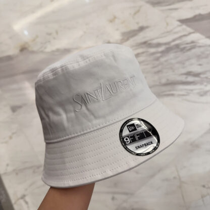 Saint Laurent lettering embroidered bucket hat - Image 5