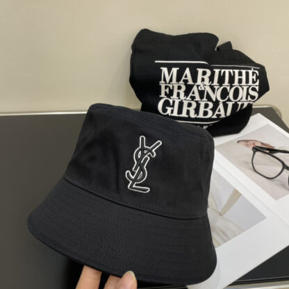 Saint Laurent lettering embroidered bucket hat - Image 5