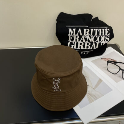 Saint Laurent lettering embroidered bucket hat - Image 5