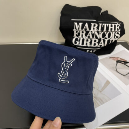 Saint Laurent lettering embroidered bucket hat - Image 5