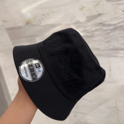 Saint Laurent lettering embroidered bucket hat - Image 5