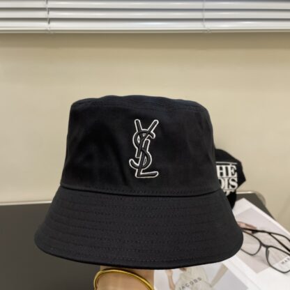 Saint Laurent lettering embroidered bucket hat - Image 5
