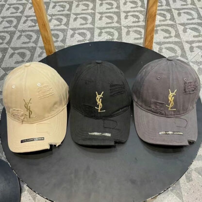 Saint Laurent lettering hot stamped baseball cap - Image 5