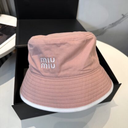 Miu Miu simple embroidered bucket hat - Image 6