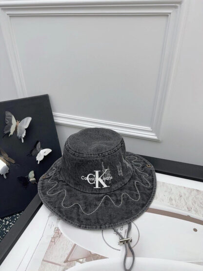 Calvin Kleinf spring and summer denim outdoor fisherman hat unisex - Image 5
