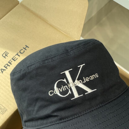 Calvin Kleinf washed denim bucket hat - Image 5