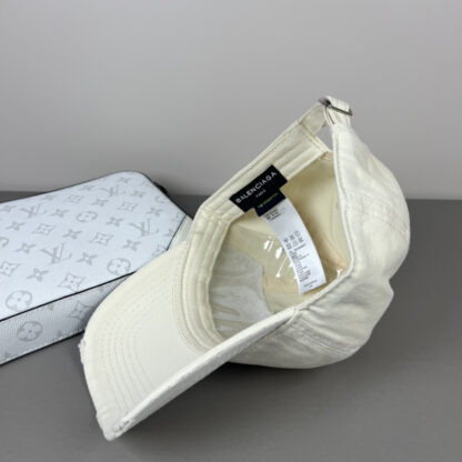 Balenciaga classic quote embroidered couple baseball cap - Image 5