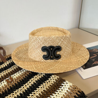 Celine raffia sun hat - Image 5