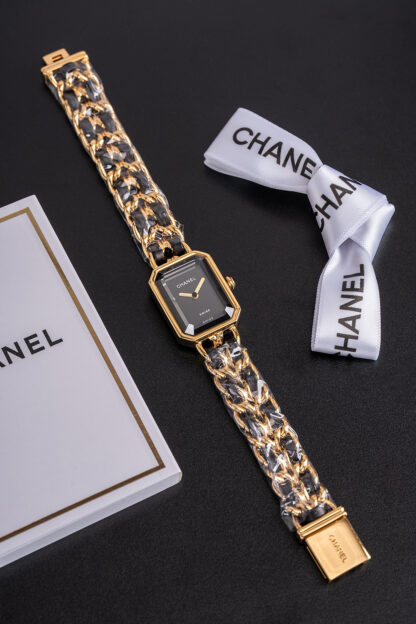 Chanel Black Gold Sugar Cube Women's Watch - Image 6