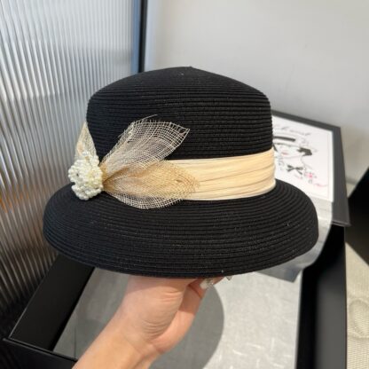 Celine's new linen accessories lady-style basin hat - Image 5