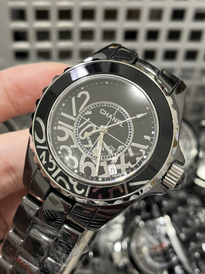Chanel Black and White Code Quartz Watch - Image 6
