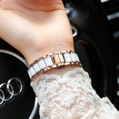 Chanel diamond-set literal hollow flower braid design watch - Image 5