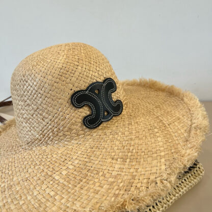 Celine raffia beach hat - Image 5