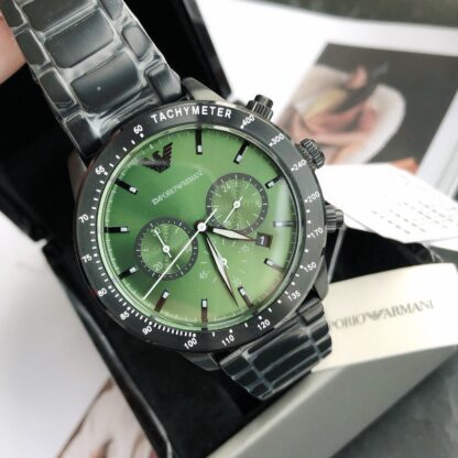 Armani Business Casual European and American Simple Atmospheric Quartz Steel Band Men's Watch - Image 5