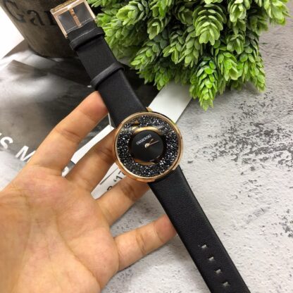 Swarovski starry leather strap women's watch - Image 4
