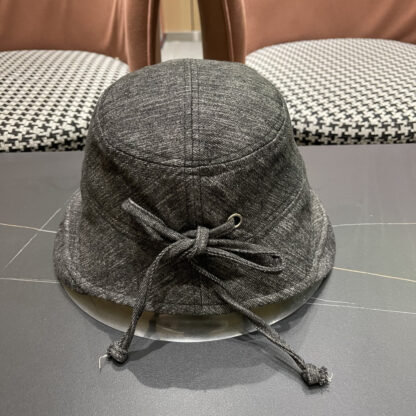 Celine women's autumn and winter elegant bow bucket hat - Image 5