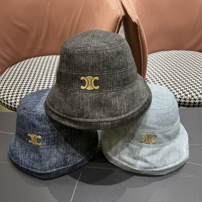 Celine women's autumn and winter elegant bow bucket hat - Image 5