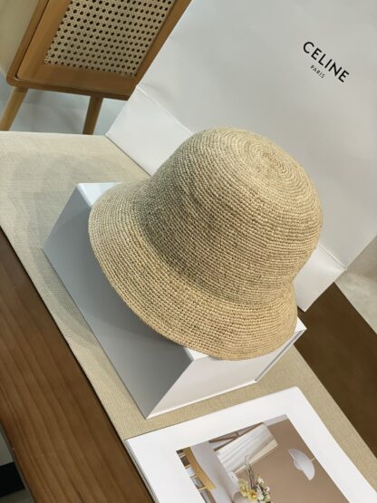 Celine raffia woven straw hat - Image 5