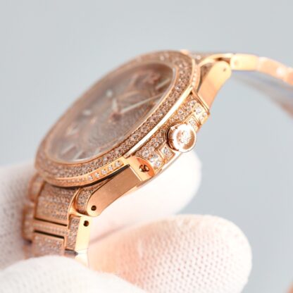Patek Philippe 7118 Women's Nautilus Full Diamond T-Brick Double Limited Edition Watch - Image 5