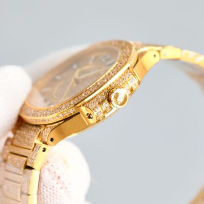 Patek Philippe 7118 Women's Nautilus Full Diamond T-Brick Double Limited Edition Watch - Image 5