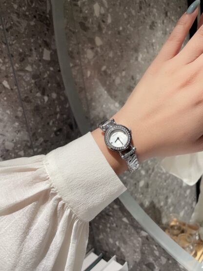Hermes Rose Gold and Diamond Watch - Image 5