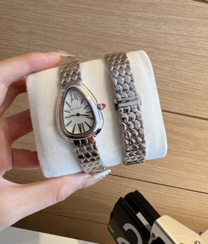 Bulgari Slim Gold Snake Shadow Sparkling Watch - Image 5
