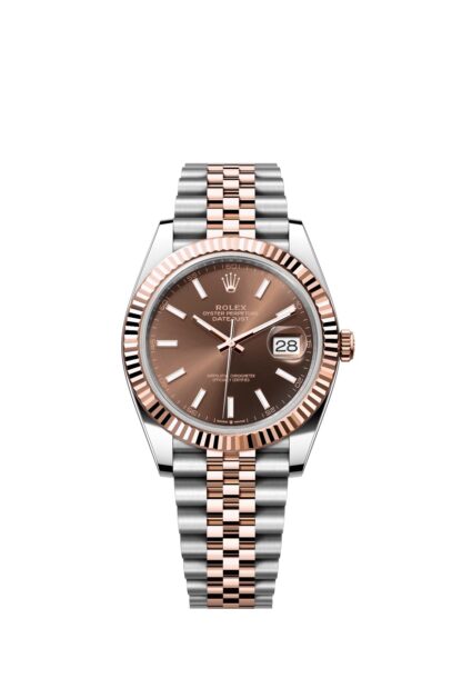 Rolex 41mm Datejust White Case Bevel Bezel Three Beads Strap - Image 4