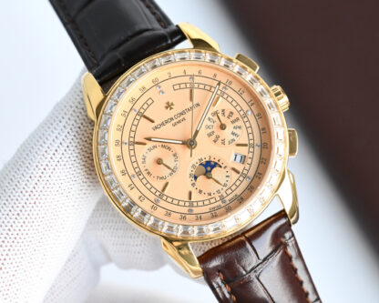 Vacheron Constantin Mechanical watch with moon phase movement - Image 5
