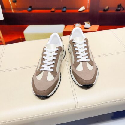 Hermès Paris catwalk model simple classic beige brown casual shoes - Image 5