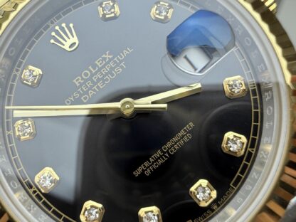 Rolex 41mm stainless steel gold diamond Datejust watch - Image 5