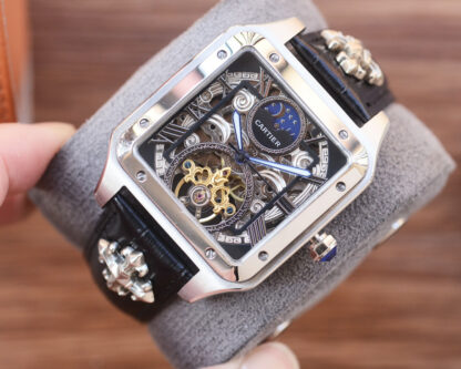 Cartier Square Hollow Mechanical Watch - Image 5
