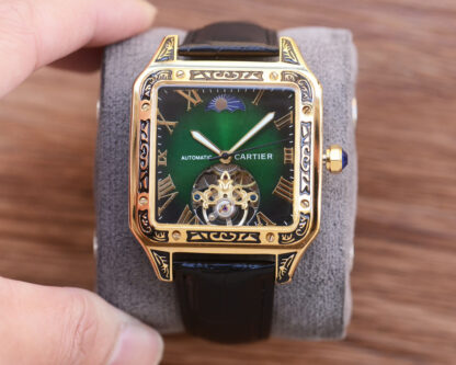 Cartier Square Skeleton Mechanical Watch - Image 5