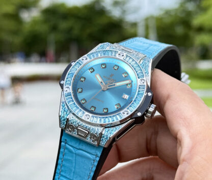 Hublot Big Bang "One Click" Stainless Steel Rainbow Watch - Image 5