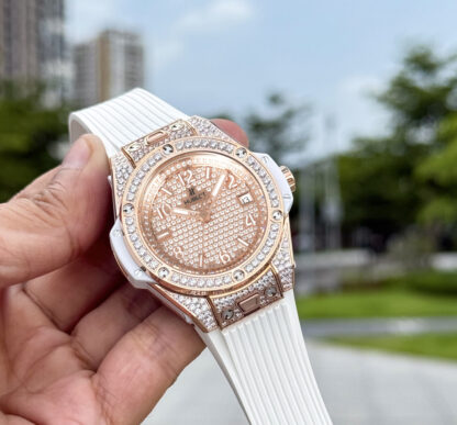 Hublot Big Bang "One Click" Stainless Steel Rainbow Watch - Image 5