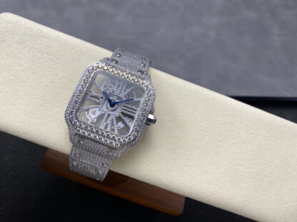 Cartier Santos Hollow Diamond Series Mechanical Watch - Image 5
