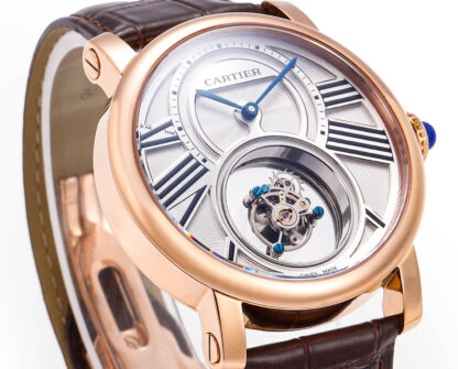 Cartier exquisite men's tourbillon mechanical watch - Image 5