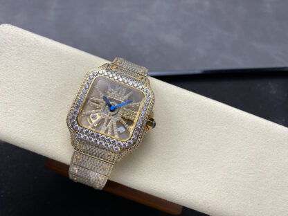 Cartier Santos Hollow Full Diamond Series Watch - Image 5