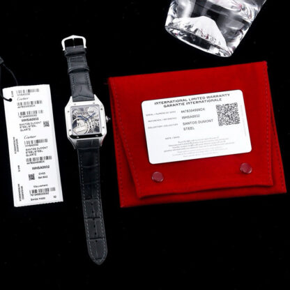 Cartier Santos Skeleton Series Elegant Mechanical Watch - Image 5