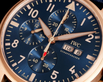 IWC Bronze Gold Chronograph Spitfire Series Watch - Image 5